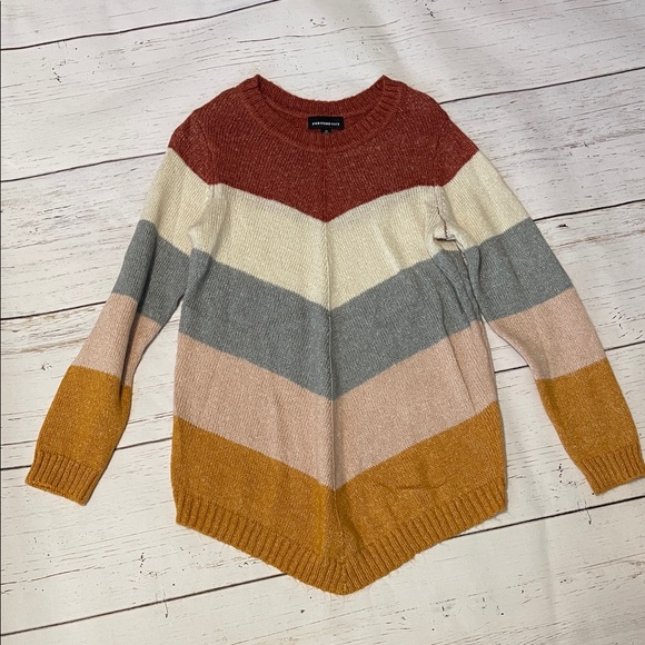 Fortune + Ivy Sweaters - Fortune+ivy Multicolor Chevron Sweater